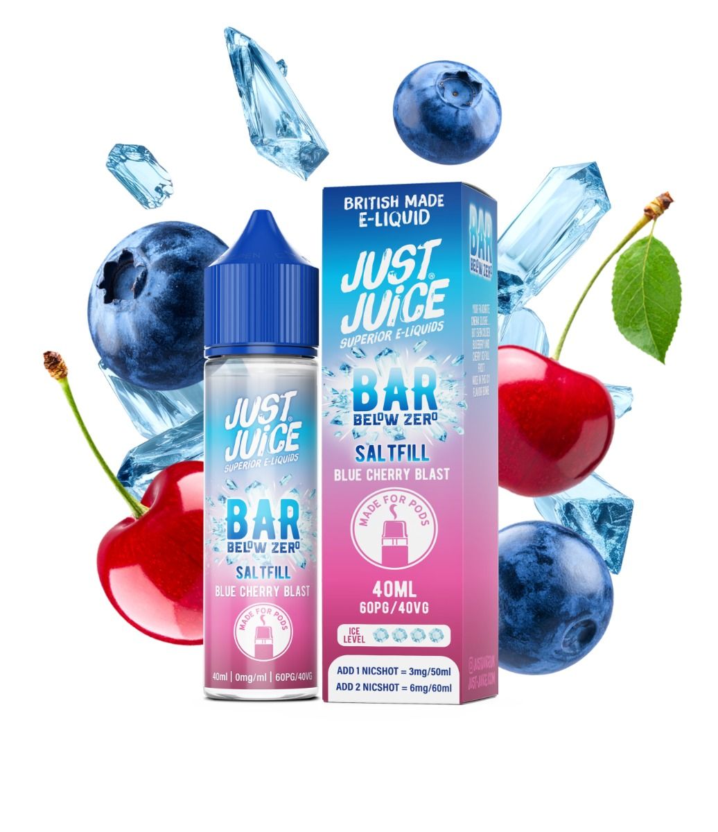 Blue Cherry Blase Bar Saltfill by Just Juice 40ml