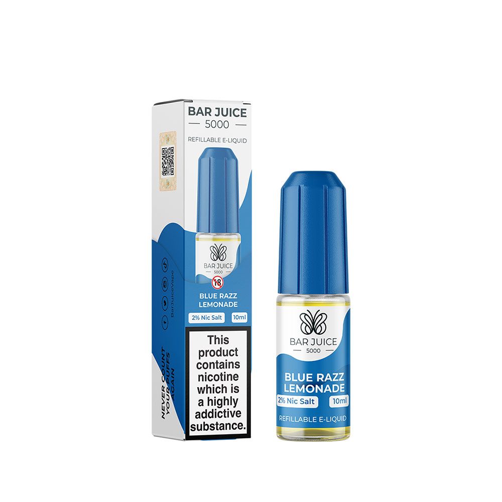 Blue Razz Lemonade by Bar Juice 5000 Nic Salts