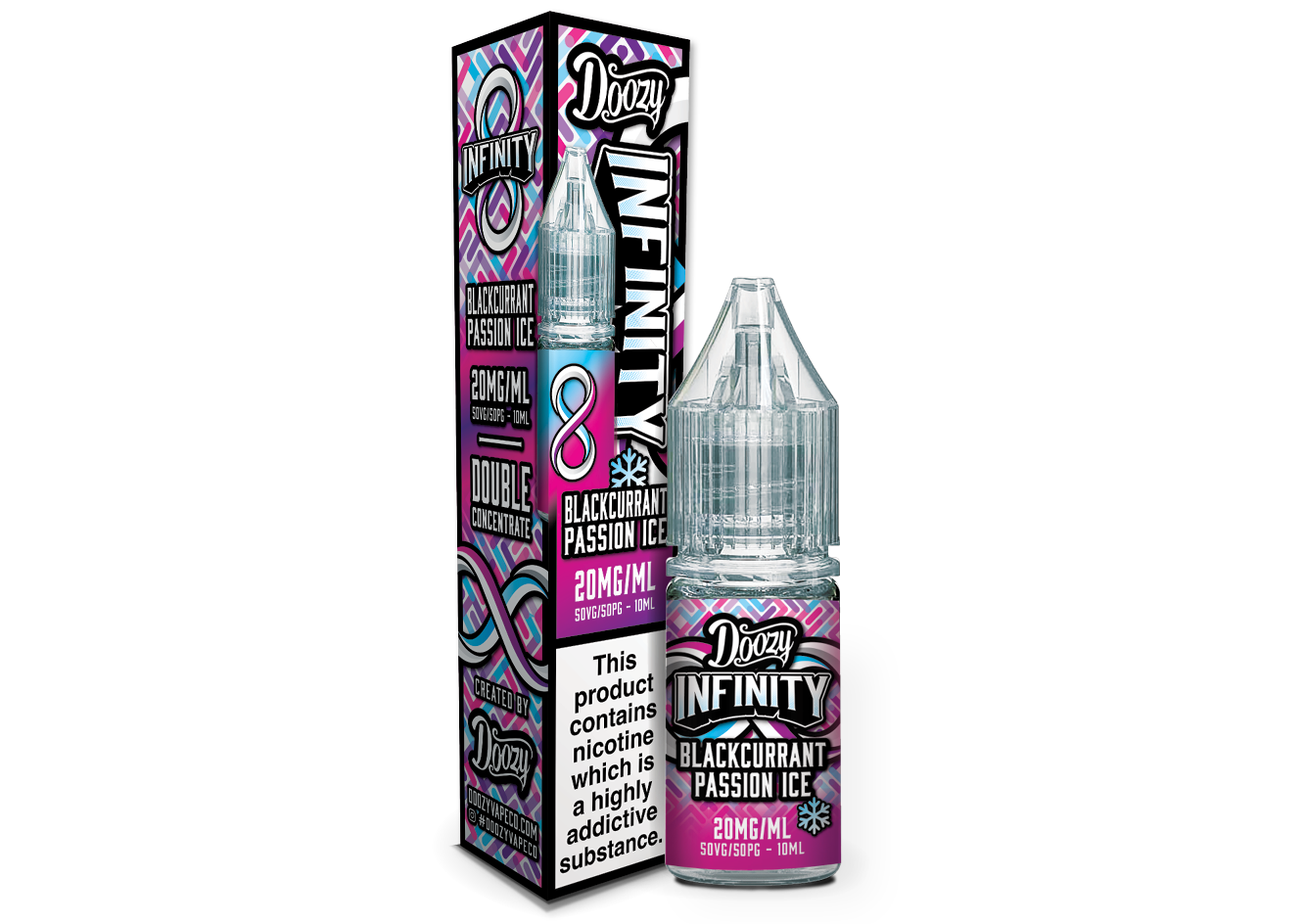 Blackcurrant Passion Ice by Doozy Infinity Nic Salts