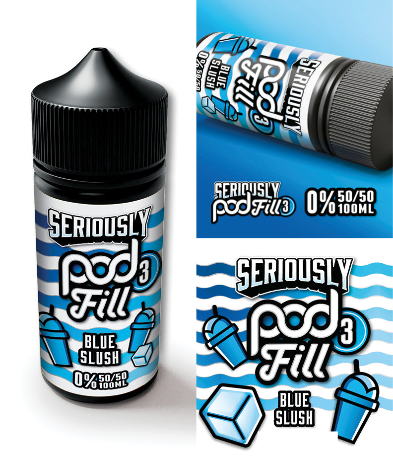 Blue Slush by Seriously Pod Fill 100ml