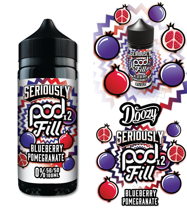 Blueberry Pomegranate by Seriously Pod Fill 100ml