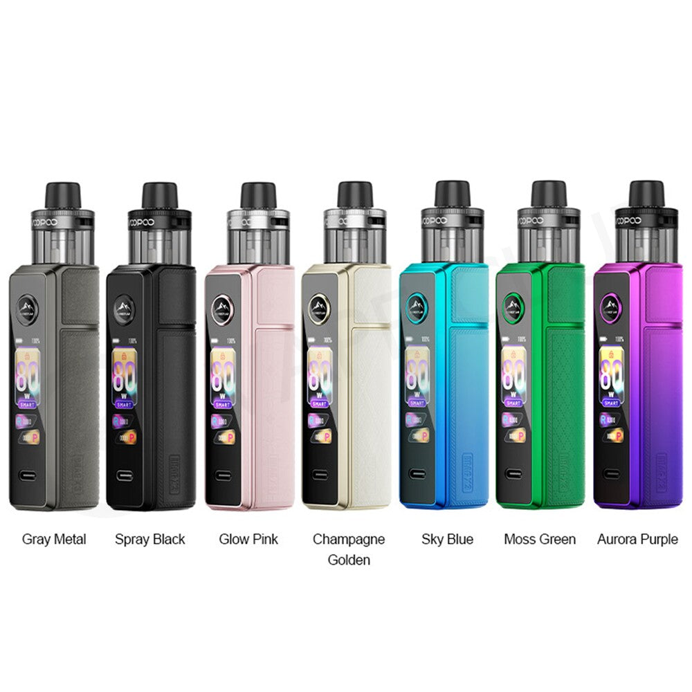 Drag X3 kit by Voopoo colours