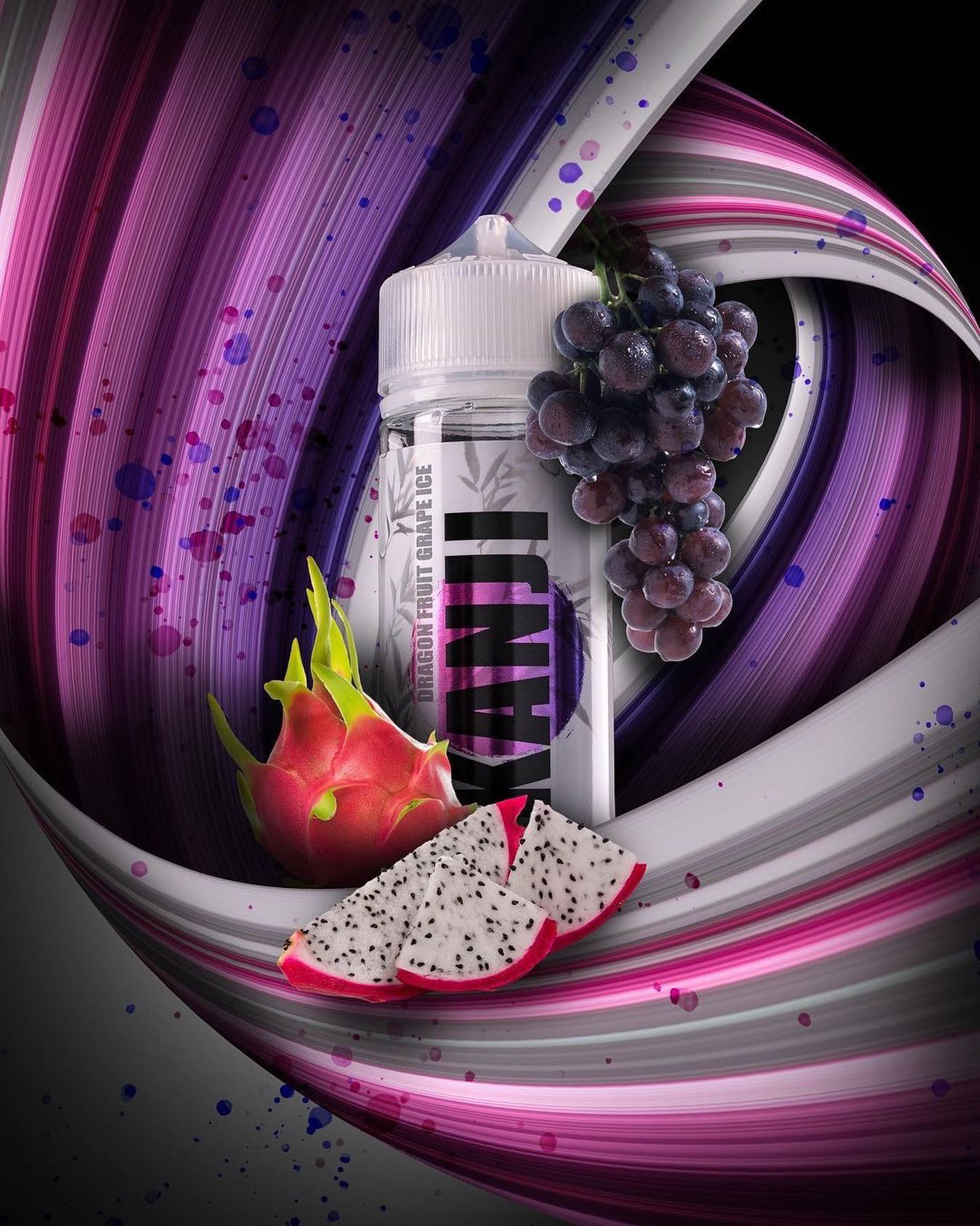 Kanji Dragonfruit Grape Ice by 100ml