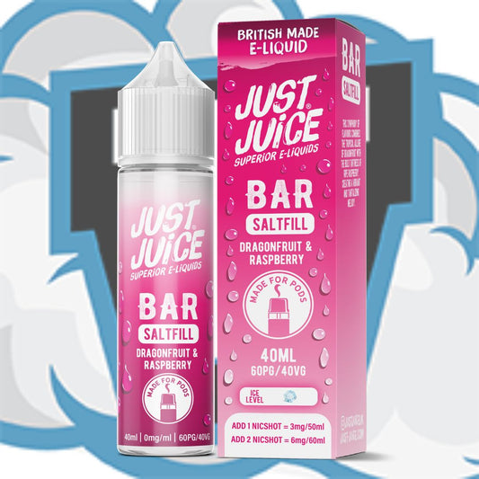 Dragonfruit Raspberry Bar Saltfill by Just Juice 40ml