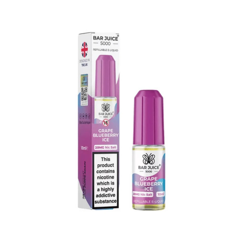 Grape Blueberry by Bar Juice 5000 Nic Salts