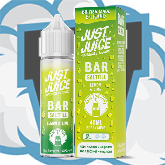Lemon & Lime Bar Saltfill by Just Juice 40ml