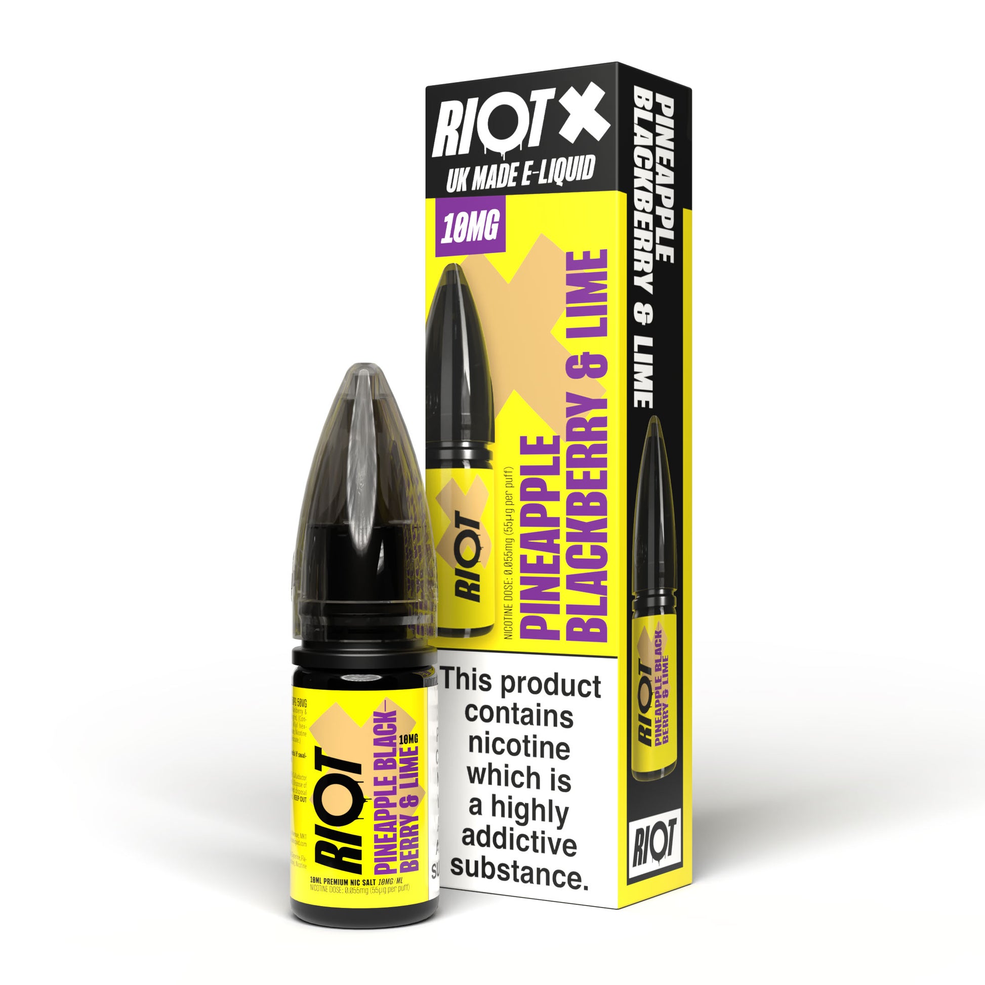 Pineapple Blackberry & Lime by Riot X Nic Salts