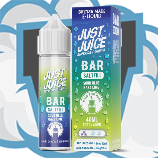 SourBlue Razz Lime Bar Saltfill by Just Juice 40ml