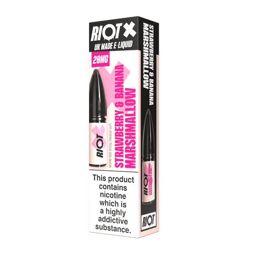 Strawberry & Banana Marshmallow by Riot X Nic Salts