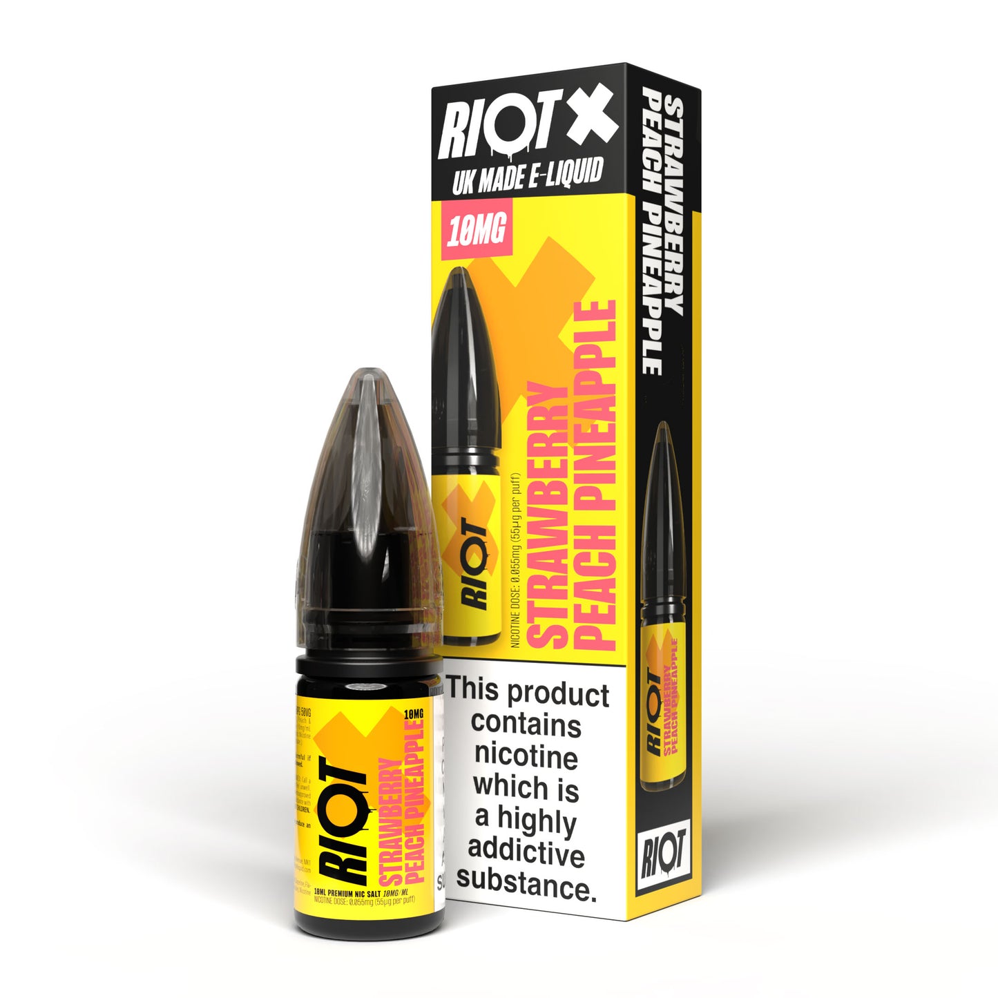 Strawberry Peach Pineapple by Riot X Nic Salts