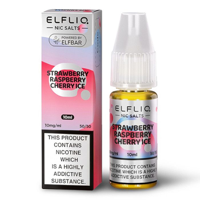 Strawberry Raspberry Cherry Ice Elfliq Nic Salts