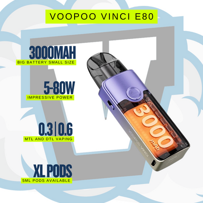 Vinci E80 by Voopoo USPs