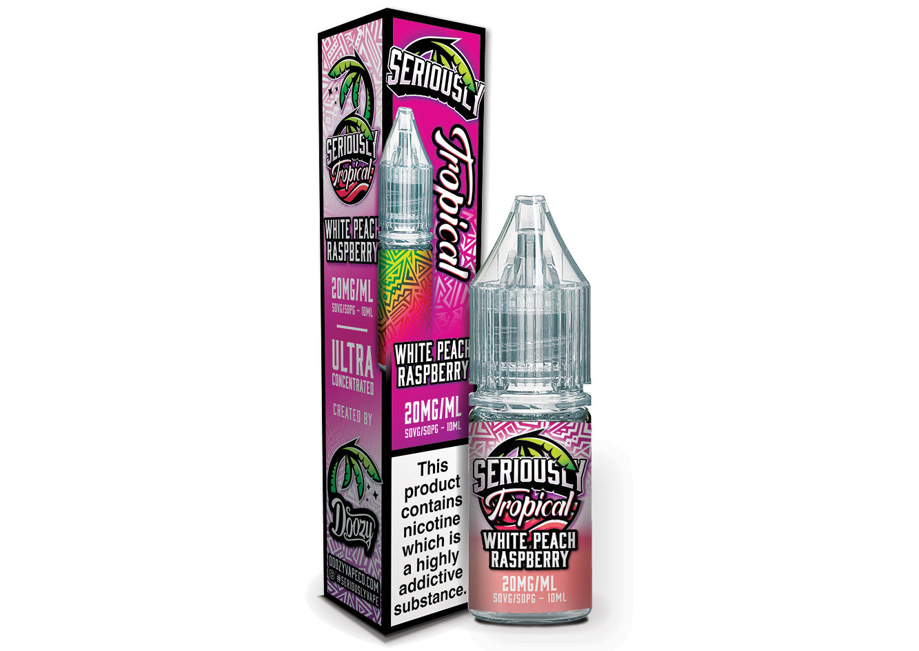 White Peach Raspberry by Doozy Seriously Tropical