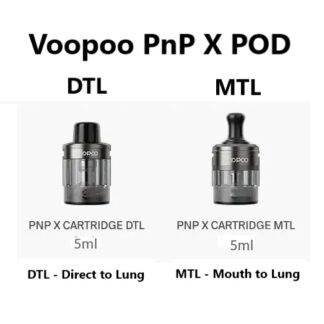 VooPoo PnP X 5ml Pods (for Drag X2 & S2) 2 pack